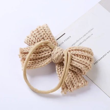 Kinder Hoofdband | Strik | Met Strik | Uld & Nylon | Comfortabel & Stijlvol | Meerdere Kleuren | Dagelijks Gebruik | Feestelijk | Flexibele Pasvorm | OneSize | Gemakkelijk Mee Te Nemen