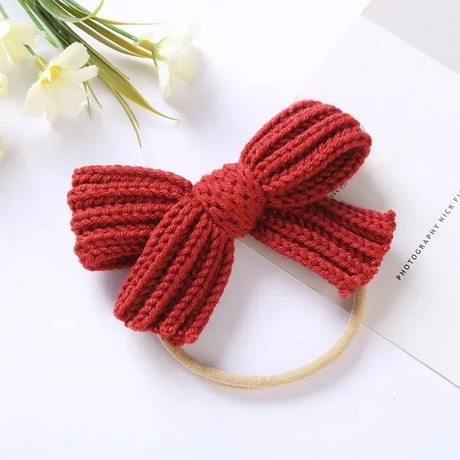 Kinder Hoofdband | Strik | Met Strik | Uld & Nylon | Comfortabel & Stijlvol | Meerdere Kleuren | Dagelijks Gebruik | Feestelijk | Flexibele Pasvorm | OneSize | Gemakkelijk Mee Te Nemen