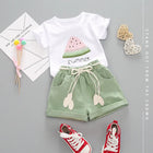 Baby zomerset | Mini Fashion | Comfortabele kinderkleding | Katoenen outfit voor zomer | Top en broek | Kleurrijk design | Ademend en luchtig | Ideaal voor speelplezier | Passend met sneakers of sandalen