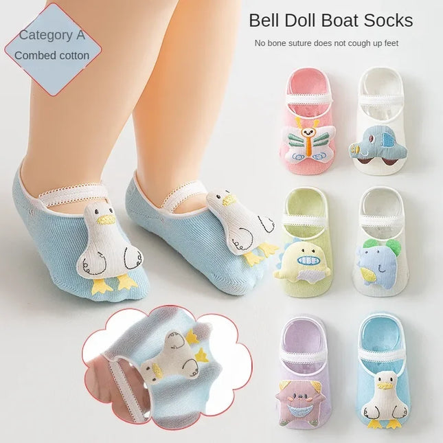 Baby Sokjes Zacht Katoen | Comfortabele en Kleurrijke Ontwerpen | Geschikt voor Alle Seizoenen | Leeftijd 0-12 Maanden | Mini Fashion
