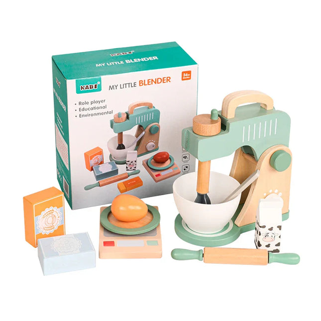Woodn Speelgoedkeuken | Mini Masterchef Set | Duurzaam Houten Keukenspeelgoed | Creatief Rollenspel