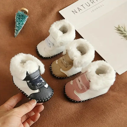 Baby Winterlaarsjes | Verstelbare Sluiting | Warm & Comfortabel | Antislip Zool | Zachte Binnenkant | Ademende Katoen | Ideaal Voor Binnen & Buiten | Beschikbaar Van 0-18 Maanden | Mini Fashion