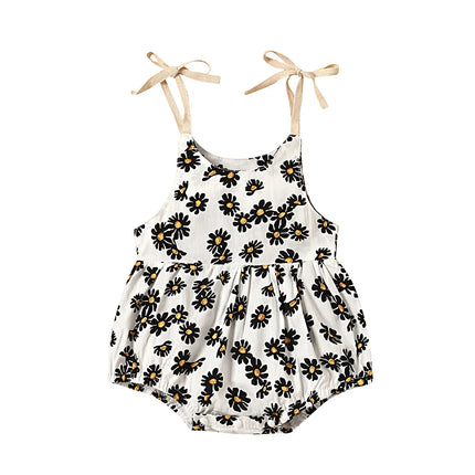 Babyjurk Romper | Comfortabel Zacht Katoen | Elastische Pasvorm | Moderne Print | Maat 0-3 Jaar
