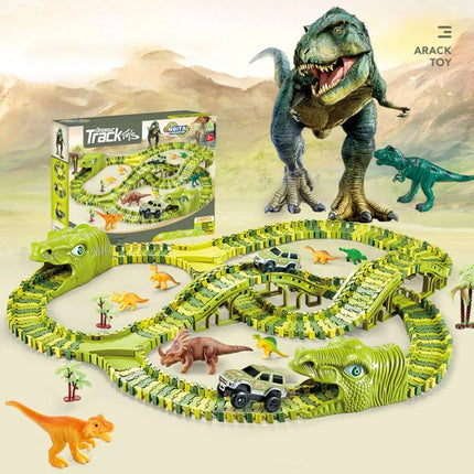 DinoRail Speelavontuur | Unieke Dinosaurussen & Treinbaan | Educatief & Duurzaam Speelgoed | Voor Kinderen