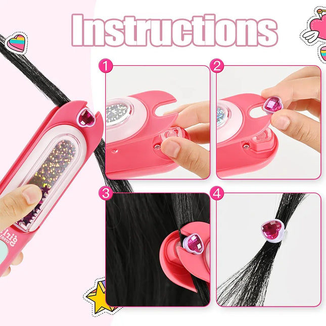 Sieradenstempel voor Haar | DIY Gemakkelijk in Gebruik | Herbruikbare Haarsieraden voor Alle Leeftijden