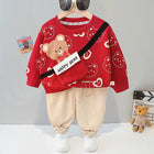 Kinderkleding Set | Meisjes Winteroutfit | Comfortabele Trui en Broek | Warm en Duurzaam | Herfst en Winter | Verschillende Maten | Bewegingsvrijheid | Zacht en Ademend | Gemakkelijk te Onderhouden