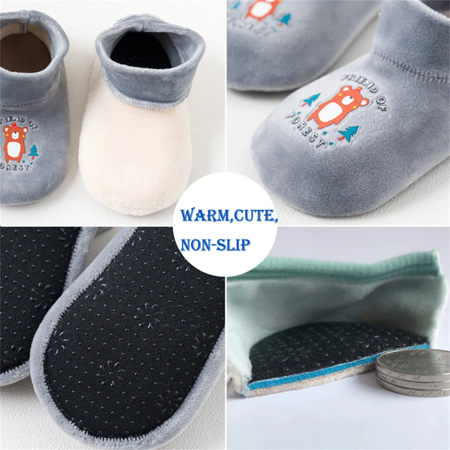 Mini Fashion | Babyschoen met Anti-Slip Zool | Elastisch & Comfortabel | Warme Stof | Voor Peuters