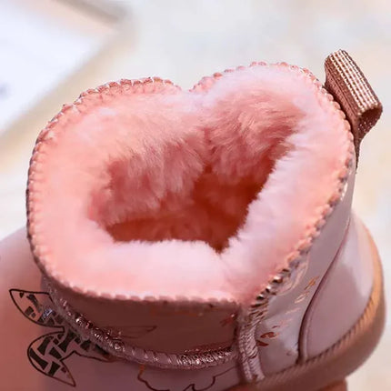 Kinderlaarzen | Waterdicht | Winterbestendig | Modeprint | Warme Voering | Anti-Slip Zool | Meerdere Maten | Flexibel Comfort | Geschikt Voor School en Spelen | Trendy Sneeuwlaarzen