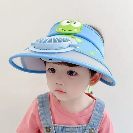 Mini Fashion Ventilator Pet | Zomer Cap met USB-Oplaadbare Ventilator | UV-Beschermend | Casual Design