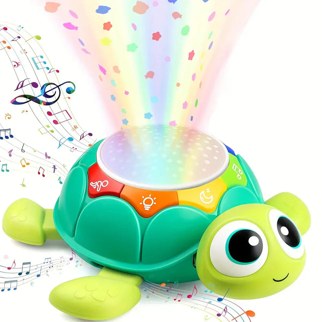 Skildpad Nachtlampje | Sterprojector Kind | Interactieve Schildpad | Met Muziek en Kleurrijk Licht