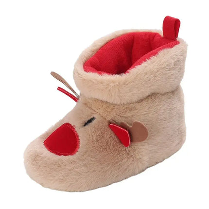 Baby sloffen | Winter sloffen voor baby's | Kerst sloffen | Antislip baby schoentjes | Warm en ademend katoen | Peuter sloffen | Comfortabele baby pantoffels | Slip-on ontwerp | Geweldig voor spelen en ontspanning