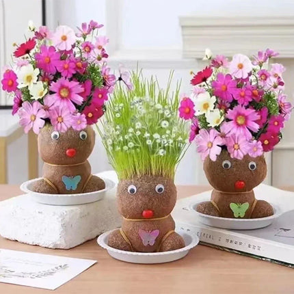 Decoratieve Plantfiguur | Minimal Onderhoud | Verbetert Luchtkwaliteit | Groeit met Water | Unieke Stijl