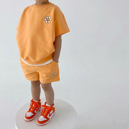 Baby Zomersetje | 100% Katoen | Ademende Stof | Schattige Prints | Gemakkelijk Wasbaar | Inclusief Skjorte en Shorts | Peuter Outfit | Comfortabel voor Dagelijks Gebruik | Geschikt Voor Kinderen 2 Maanden - 4 Jaar