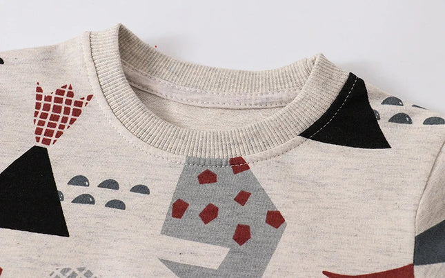 Kindertrui | Kleurrijke Prints | Lange Mouwen | 100% Zacht Katoen | Comfortabel & Stijlvol | Herfst & Winter