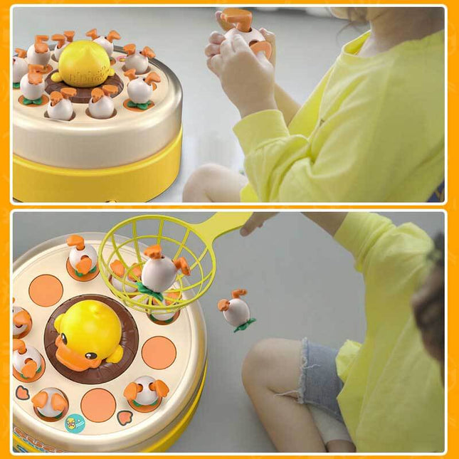 Eendenvanger Spel | Familie Bordspel | Inclusief Draaiplateau en Eend | Perfect voor Feestjes