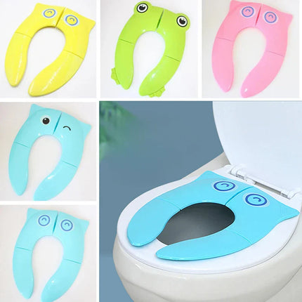 Kindertoilettrainer | Ergonomisch en Veilig | Opvouwbaar Toiletzitje | Potjestraining | Reizen | Antislip | Gemakkelijk Schoon te Maken | Gemaakt in Duurzaam PP-materiaal | Geschikt voor Standaard Toiletten