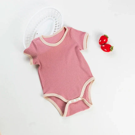Baby Romper | Zacht Ademend Katoen | Moderne Kleuren | Comfortabele Pasvorm | Eenvoudig Omkleden | Voor Binnen & Buiten | Machinewasbaar | Ideaal Voor Zomerse Dagen