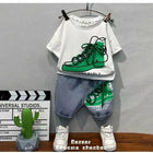 Kinderkleding Zomeroutfit Jongens | Ademend T-shirt & Denim Shorts Set | Comfort & Stijl