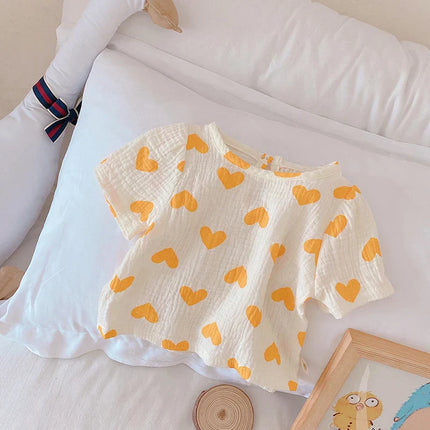 Meisjes Zomerset | Luchtig Katoen | Comfortabel Baby & Peuter Outfit | Top en Broekje | Makkelijk Wasbaar | Ideaal voor Speeltuin Strand Tuin | Geschikt vanaf 6 Maanden tot 5 Jaar