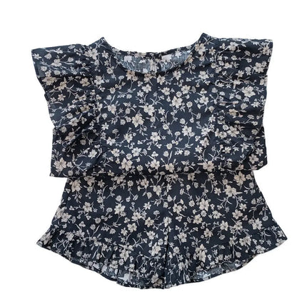 Mini Fashion | Bloemendesign Jurk Baby Peuter | Comfortabele Katoenen Zomerkleding | 0-8 Jaar