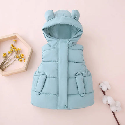 Kinder Bodywarmer Met Capuchon | Warm & Comfortabel | Isolerende Polyester | Unisex Ontwerp | Diverse Maten Beschikbaar | Geschikt Voor Buitenactiviteiten