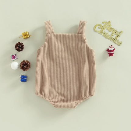 Baby Kerst Rompertje | Juleprint en Knoopsluiting | Comfortabele Babysuit | Katoen/Polyester | 0-18 Maanden | Juledesign