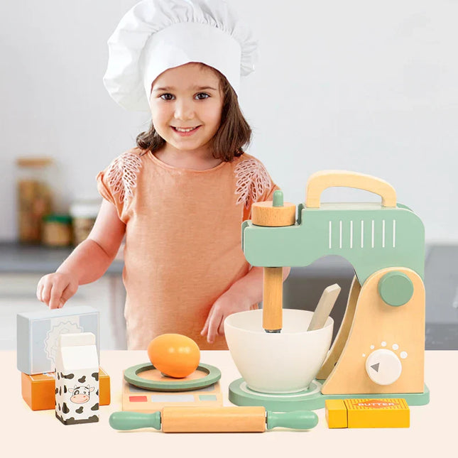 Woodn Speelgoedkeuken | Mini Masterchef Set | Duurzaam Houten Keukenspeelgoed | Creatief Rollenspel