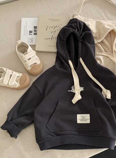 Kinder Hoodie | Unisex | Blauw | 100% Katoen | Casual | Zacht en Duurzaam | Hipperstijl | Comfortabele Pasvorm | Praktische Hitte Bescherming | Eenvoudig Onderhoud | Geschikt voor Dagelijks Gebruik