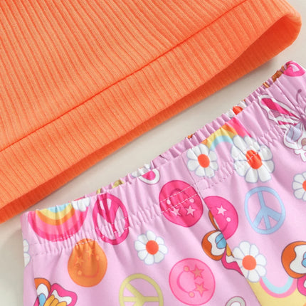 Meisjeszomeroutfit | Luchtige Kledingset | Print top + Broek | Vrijheid Beweeglijkheid | Comfort Zomer | Kinderkleding | Stijlvolle Details | Ademende Stoffen | Diverse Maten | voor Speelse Dagen