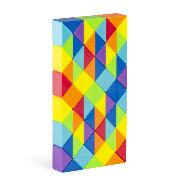 Rainbow Twister | Creatieve Snake Puzzle | 72 Flexibele Segmenten | Breintraining Voor Alle Leeftijden