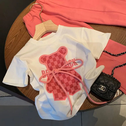 Babymeisjes Zomerset | Luchtige Top en Broek | Comfortabel Katoen | Speeltijd & Vakantie | Kleurrijk Ontwerp