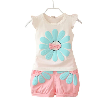 Babyset | Zomerset Katoen | Mouwloos T-shirt & Shorts | Ademend & Comfortabel | Meerdere Maten