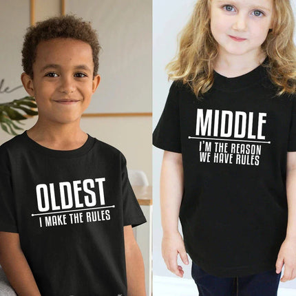 Mini Fashion Familie T-shirts | Bijpassende Gezinsoutfits | Comfortabele Katoenen Shirts | Verschillende Maten | Voor Dagelijks Gebruik en Speciale Gelegenheden | Ideaal voor Uitstapjes en Fotosessies