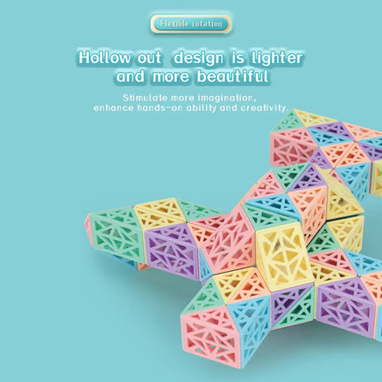 Snake Cube Set | Flexibel Bouwspeelgoed | Creëer Figuren & Patronen | Geheel Plastic | Meerdere Varianten