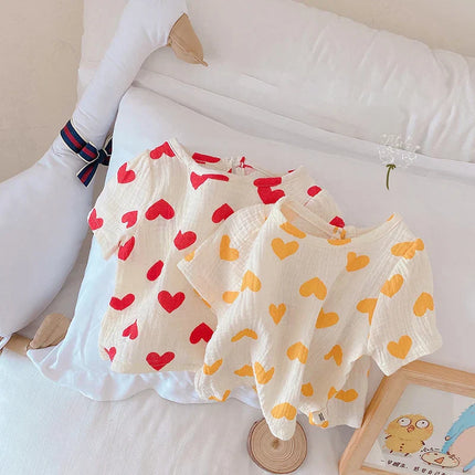 Meisjes Zomerset | Luchtig Katoen | Comfortabel Baby & Peuter Outfit | Top en Broekje | Makkelijk Wasbaar | Ideaal voor Speeltuin Strand Tuin | Geschikt vanaf 6 Maanden tot 5 Jaar