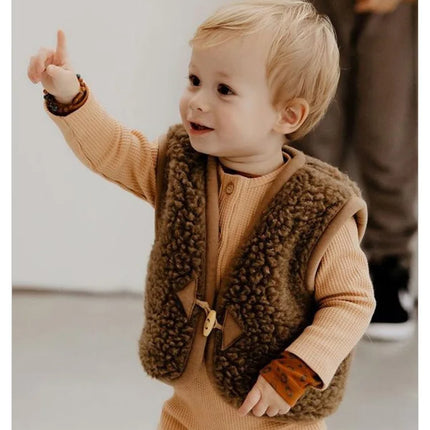 Kinder Bodywarmer | Warme Peuter Gilet | Zachte Polyester Kindervest | Unisex Design | Vrijheid Bewegingsvrijheid
