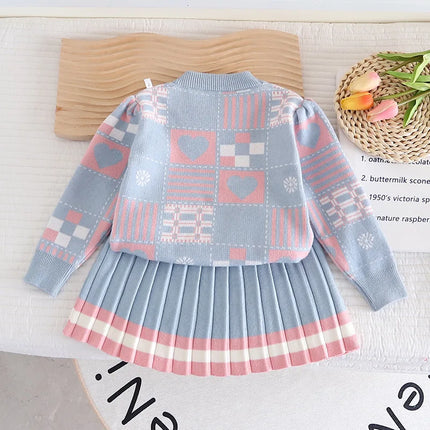 Baby Sweater Set | Zacht Comfortabel Strik | Ideaal voor Herfst en Winter | Geschikt voor Spelen en Familie-uitjes | Eenvoudig aan te trekken | Verkrijgbaar in Verschillende Maten