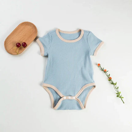 Baby Romper | Zacht Ademend Katoen | Moderne Kleuren | Comfortabele Pasvorm | Eenvoudig Omkleden | Voor Binnen & Buiten | Machinewasbaar | Ideaal Voor Zomerse Dagen