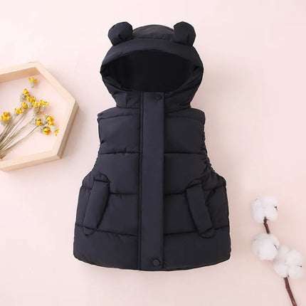 Kinder Bodywarmer Met Capuchon | Warm & Comfortabel | Isolerende Polyester | Unisex Ontwerp | Diverse Maten Beschikbaar | Geschikt Voor Buitenactiviteiten