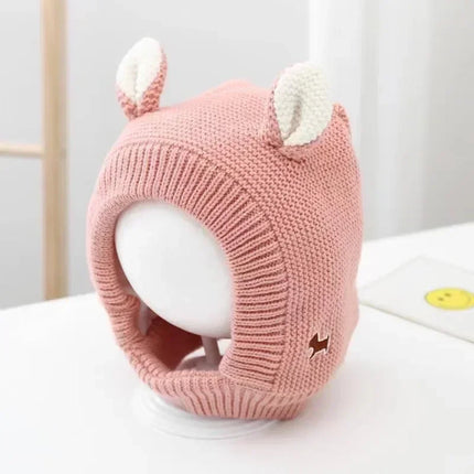 Warme Baby Balaclava | Zachte Wintermuts | Hoofd- en Oorbescherming | Neutrale Stijl | Makkelijk Aan- en Uit te Doen | Voor Buitenspelen | Geschikt voor 6-24 Maanden | Met Charmante Oortjes