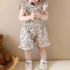 Mini Fashion | Bloemendesign Jurk Baby Peuter | Comfortabele Katoenen Zomerkleding | 0-8 Jaar