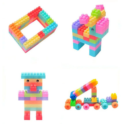Bouwblokken voor Kinderen | Creatieve Speelset | Educatief & Veilig | Bouwsets Met Opbergdoos | 108/128 Stuks