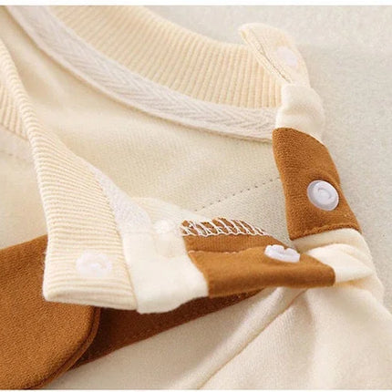 Jumpsuit kinderen | Zacht katoen met capuchon | Unisex design met berenprint | Comfortabel en warm | Gemakkelijk aan- en uittrekken | Geschikt voor dagelijks gebruik