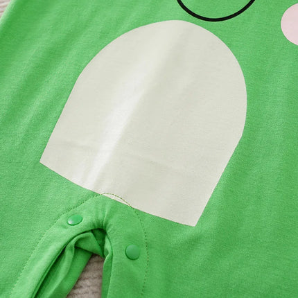 Baby Pyjama | Kikker Design | Zachte Katoen | Bescherming Babyhuid | Korte Mouwen | Makkelijk Aan- en Uittrekken | Zomerse Pyjama | Comfortabel | Ademend | 100% Katoen