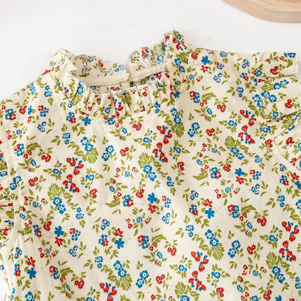 Baby- en Peuterset | Bloemenprint | Top en Rokje | Zomers | 100% Katoen | Meerdere Kleuren | Maat 1-8 Jaar