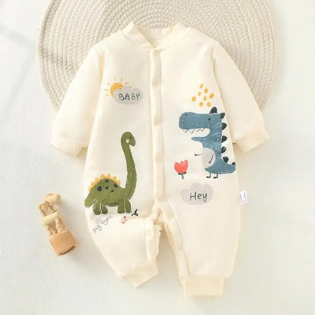 Babypyjama Jumpsuit | Zacht Katoen | Gemakkelijk met Rits | Comfortabel Bewegen | Geschikt voor Baby | Warme Nacht | Meerdere Maten | Modern Design