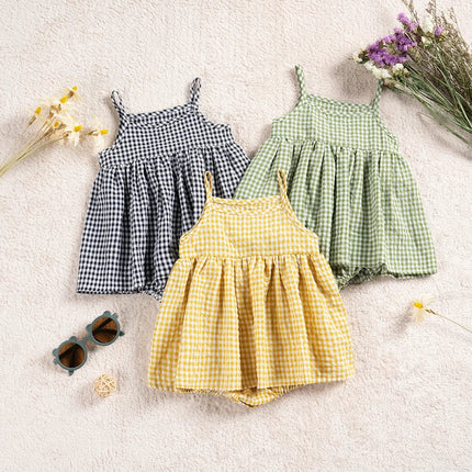 Baby Romper Zomer | Zachte Katoenen Babyjurk | Comfortabele Speelpak | Ademend | Dagelijks en Feestelijk | Gemakkelijk Wasbaar | 100% Katoen | Maat 0-18 Maanden