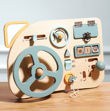 Houten Stuurwiel Kinderen | Montessori Speelgoed | Ergonomisch Ontwerp | Educatief en Creatief | Natuurlijk Materiaal