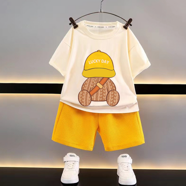 Baby Peuter Kleding Set | Zacht & Ademend | Grafische Prints | Comfortabele Pasvorm | Speel & Verken | Warm Weer Geschikt | Diverse Maten 0-8 Jaar | Eenvoudig te Combineren | Stijlvolle Kleuren & Prints