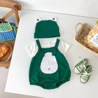 Mini Fashion Frog Onesie | Zacht Ademend Katoen | Baby Jumpsuit met Kap | Comfortabel en Vrij | 0-24 Mnd